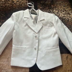 White toddler suit